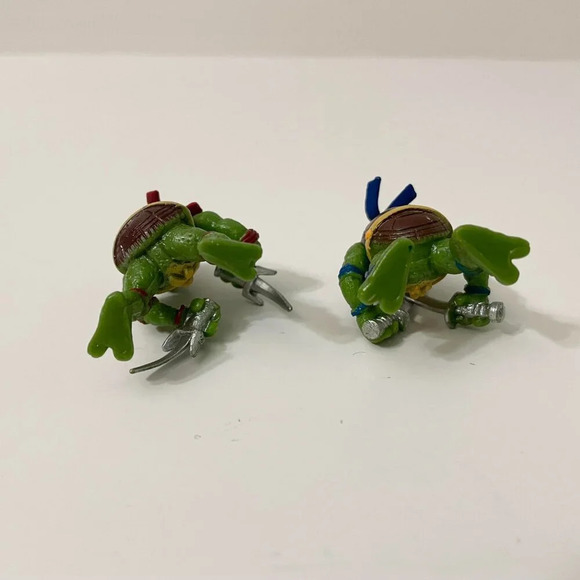 Mini TMNT Figures Ninja Turtles Cake Toppers Lot of 6 - Picture 7 of 10